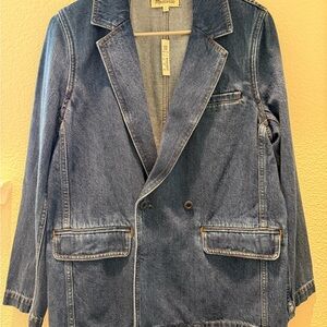 Madewell Classic Blue Denim Blazer